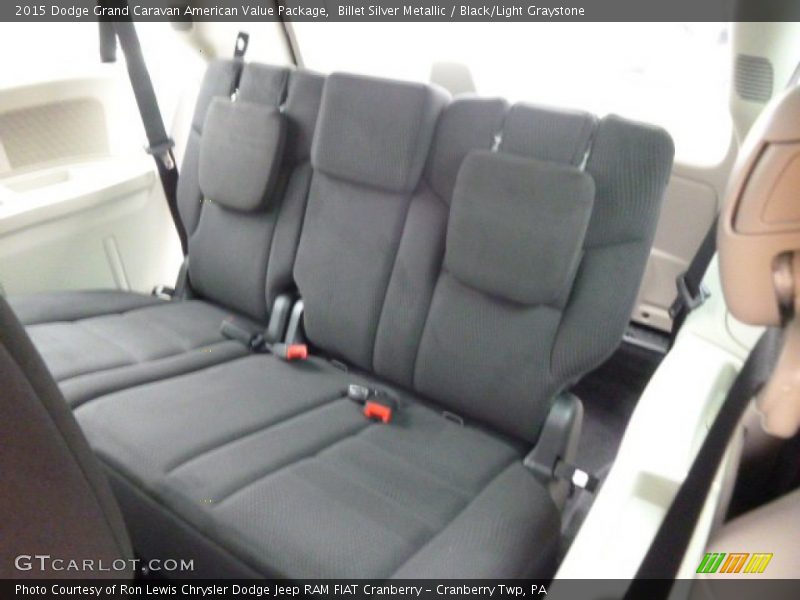 Billet Silver Metallic / Black/Light Graystone 2015 Dodge Grand Caravan American Value Package