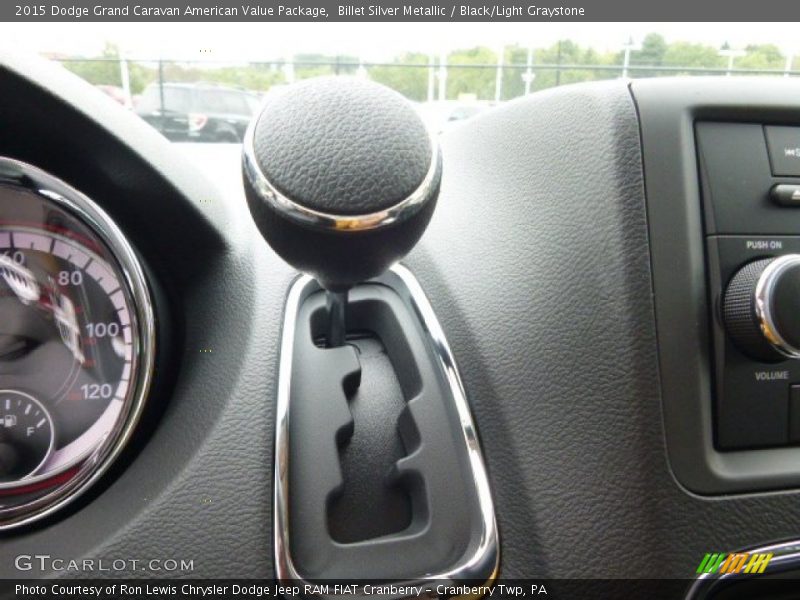 Billet Silver Metallic / Black/Light Graystone 2015 Dodge Grand Caravan American Value Package