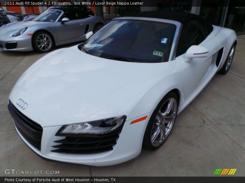 Ibis White / Luxor Beige Nappa Leather 2011 Audi R8 Spyder 4.2 FSI quattro