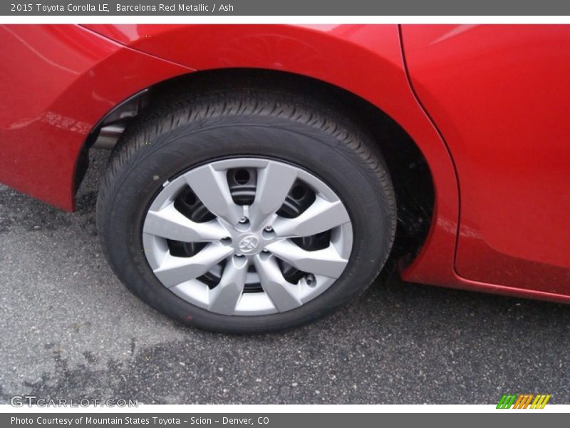 Barcelona Red Metallic / Ash 2015 Toyota Corolla LE