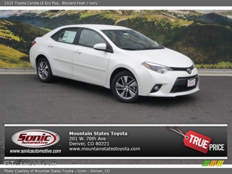 Blizzard Pearl / Ivory 2015 Toyota Corolla LE Eco Plus