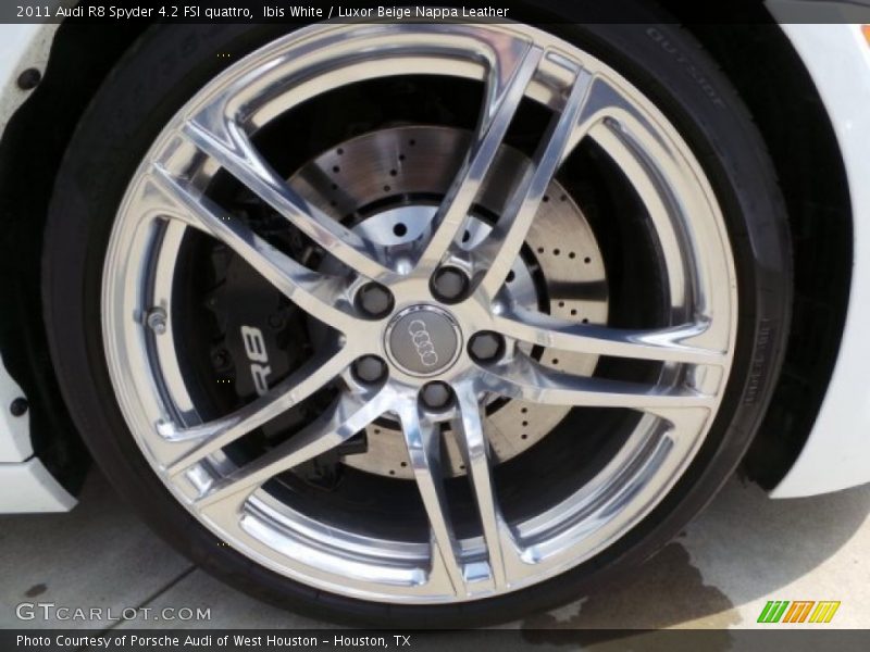 Ibis White / Luxor Beige Nappa Leather 2011 Audi R8 Spyder 4.2 FSI quattro