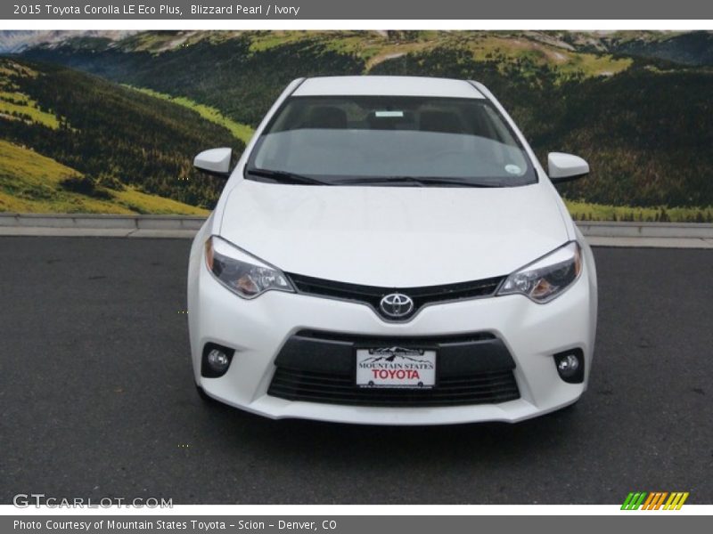 Blizzard Pearl / Ivory 2015 Toyota Corolla LE Eco Plus