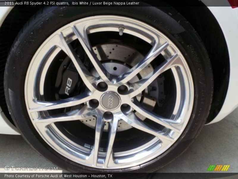 Ibis White / Luxor Beige Nappa Leather 2011 Audi R8 Spyder 4.2 FSI quattro