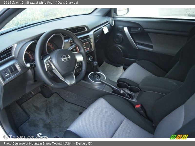 Blizzard White Pearl / Dark Charcoal 2015 Scion tC