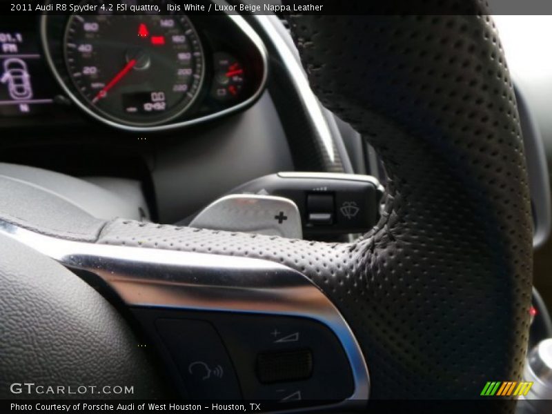 Ibis White / Luxor Beige Nappa Leather 2011 Audi R8 Spyder 4.2 FSI quattro