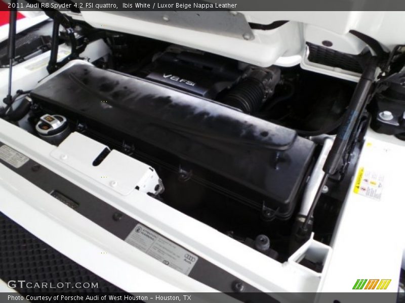 Ibis White / Luxor Beige Nappa Leather 2011 Audi R8 Spyder 4.2 FSI quattro