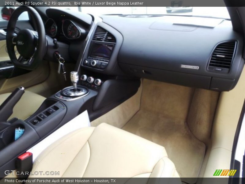 Ibis White / Luxor Beige Nappa Leather 2011 Audi R8 Spyder 4.2 FSI quattro