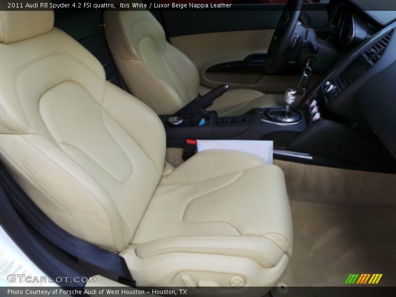 Ibis White / Luxor Beige Nappa Leather 2011 Audi R8 Spyder 4.2 FSI quattro