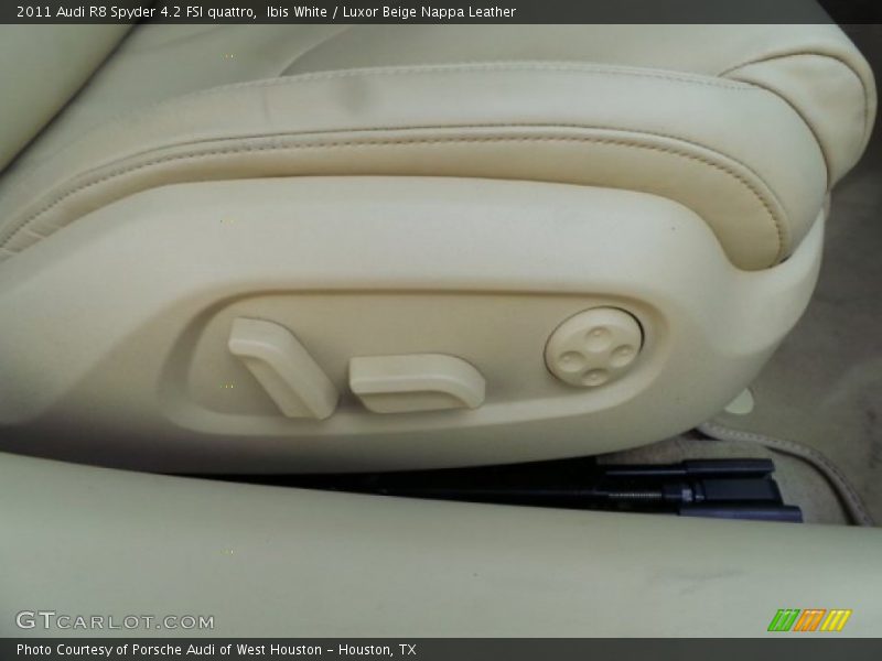 Ibis White / Luxor Beige Nappa Leather 2011 Audi R8 Spyder 4.2 FSI quattro