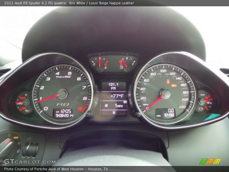  2011 R8 Spyder 4.2 FSI quattro Spyder 4.2 FSI quattro Gauges