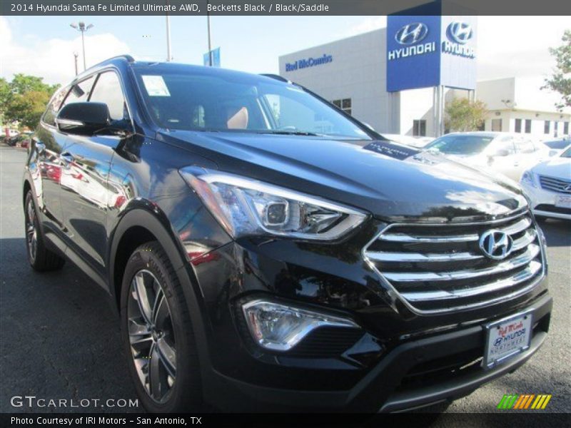Becketts Black / Black/Saddle 2014 Hyundai Santa Fe Limited Ultimate AWD