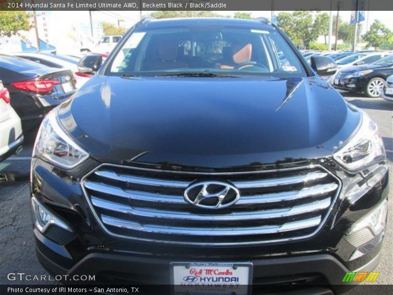 Becketts Black / Black/Saddle 2014 Hyundai Santa Fe Limited Ultimate AWD