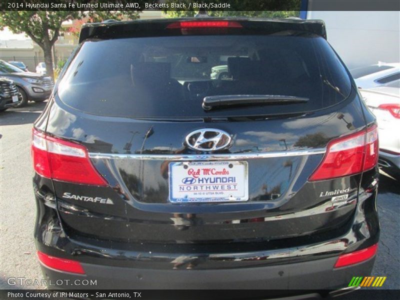 Becketts Black / Black/Saddle 2014 Hyundai Santa Fe Limited Ultimate AWD