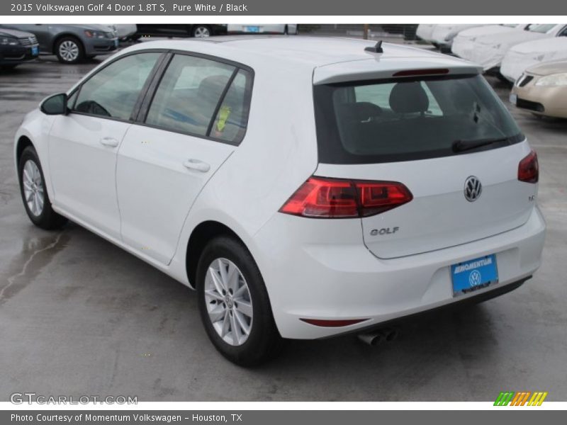 Pure White / Black 2015 Volkswagen Golf 4 Door 1.8T S