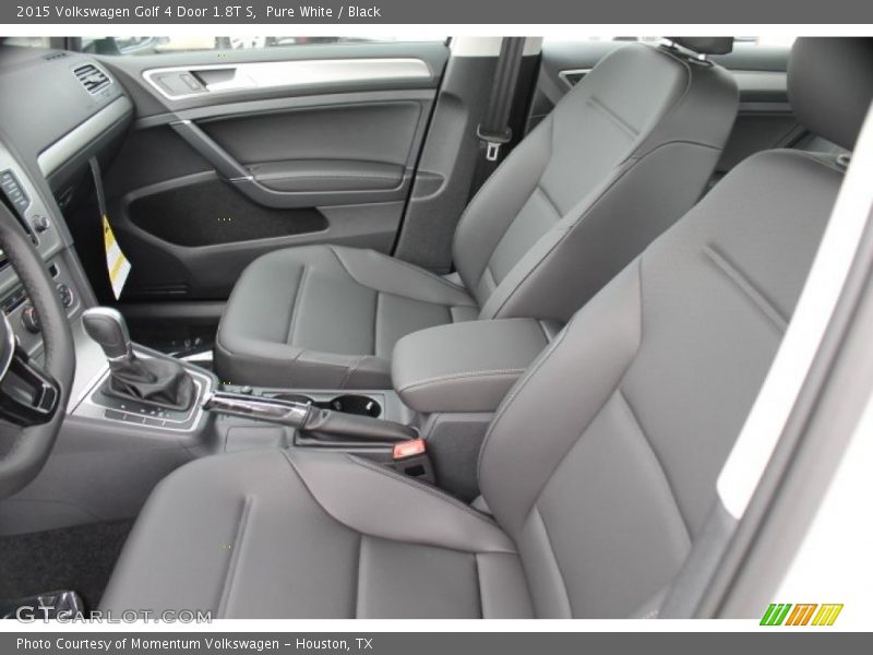 Pure White / Black 2015 Volkswagen Golf 4 Door 1.8T S
