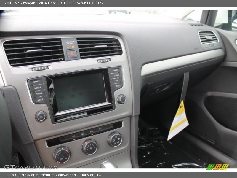 Pure White / Black 2015 Volkswagen Golf 4 Door 1.8T S
