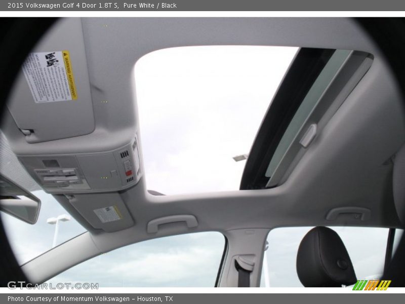 Pure White / Black 2015 Volkswagen Golf 4 Door 1.8T S