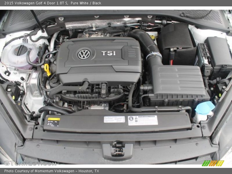 Pure White / Black 2015 Volkswagen Golf 4 Door 1.8T S
