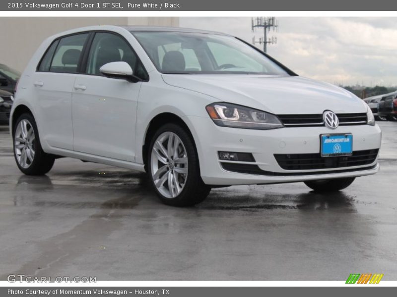 Pure White / Black 2015 Volkswagen Golf 4 Door 1.8T SEL