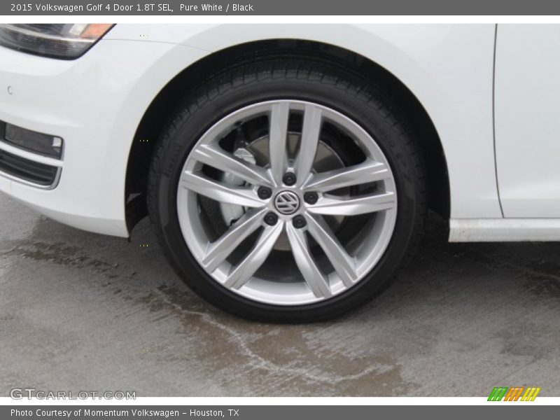 Pure White / Black 2015 Volkswagen Golf 4 Door 1.8T SEL