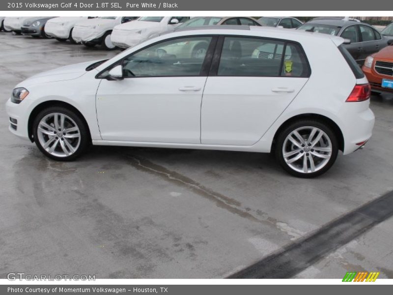 Pure White / Black 2015 Volkswagen Golf 4 Door 1.8T SEL