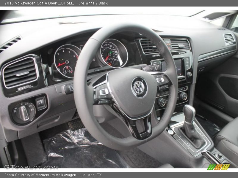 Pure White / Black 2015 Volkswagen Golf 4 Door 1.8T SEL