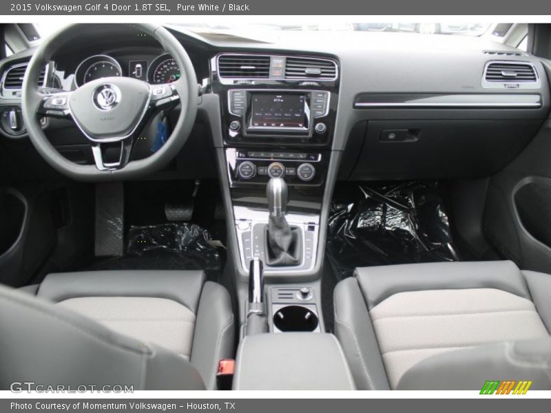 Pure White / Black 2015 Volkswagen Golf 4 Door 1.8T SEL