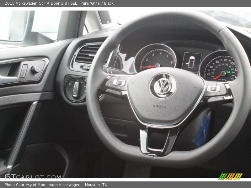 Pure White / Black 2015 Volkswagen Golf 4 Door 1.8T SEL