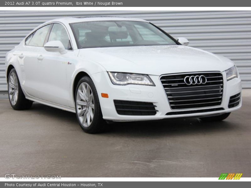 Ibis White / Nougat Brown 2012 Audi A7 3.0T quattro Premium