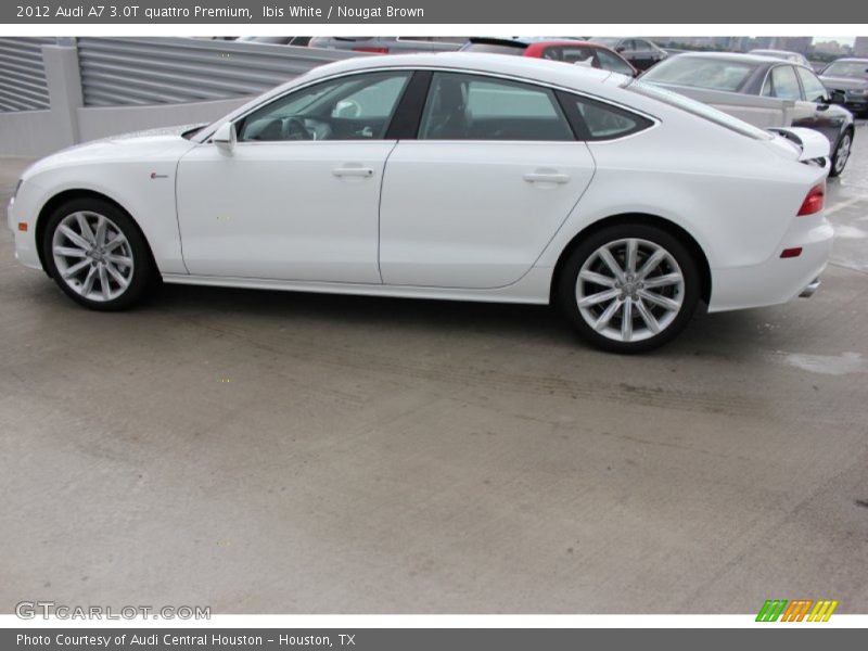 Ibis White / Nougat Brown 2012 Audi A7 3.0T quattro Premium