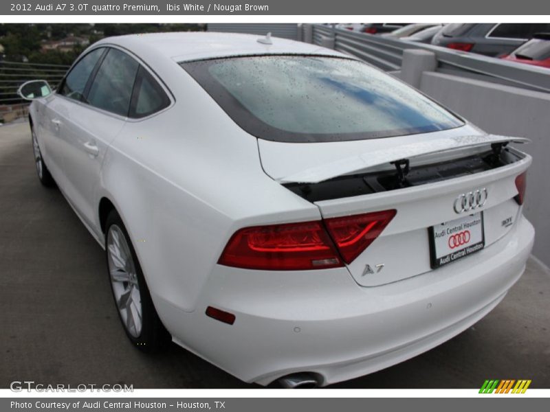 Ibis White / Nougat Brown 2012 Audi A7 3.0T quattro Premium