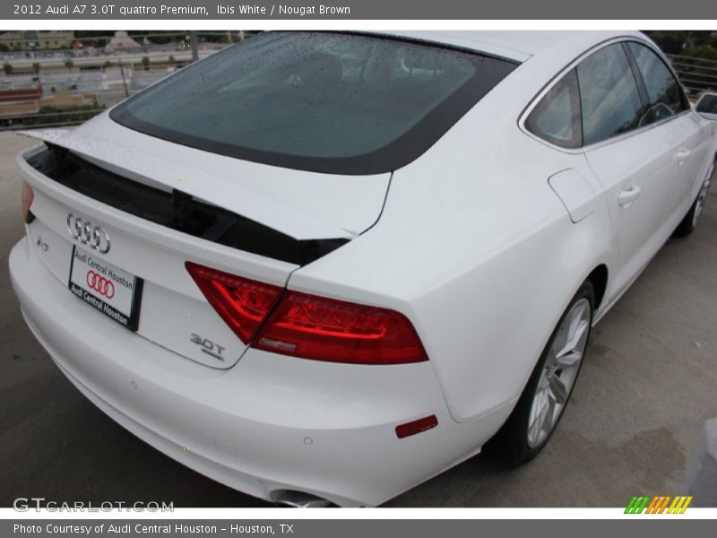 Ibis White / Nougat Brown 2012 Audi A7 3.0T quattro Premium