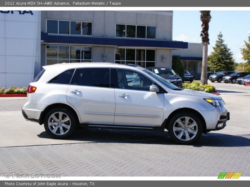 Palladium Metallic / Taupe 2012 Acura MDX SH-AWD Advance
