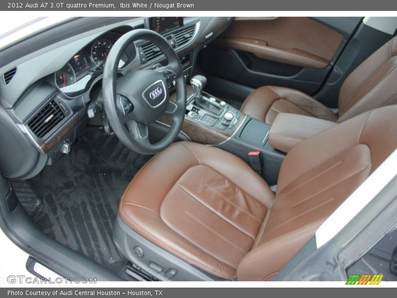 Ibis White / Nougat Brown 2012 Audi A7 3.0T quattro Premium