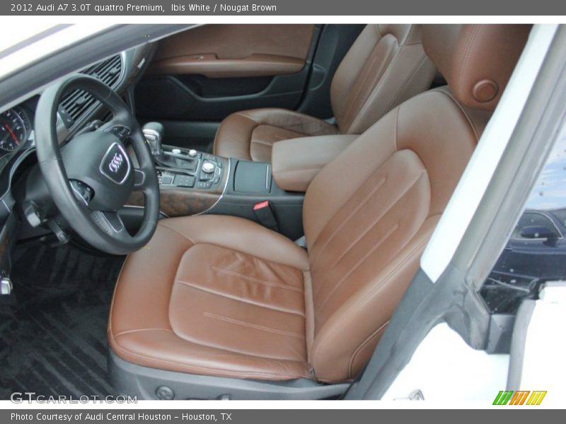 Ibis White / Nougat Brown 2012 Audi A7 3.0T quattro Premium