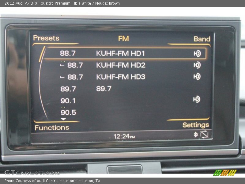 Ibis White / Nougat Brown 2012 Audi A7 3.0T quattro Premium