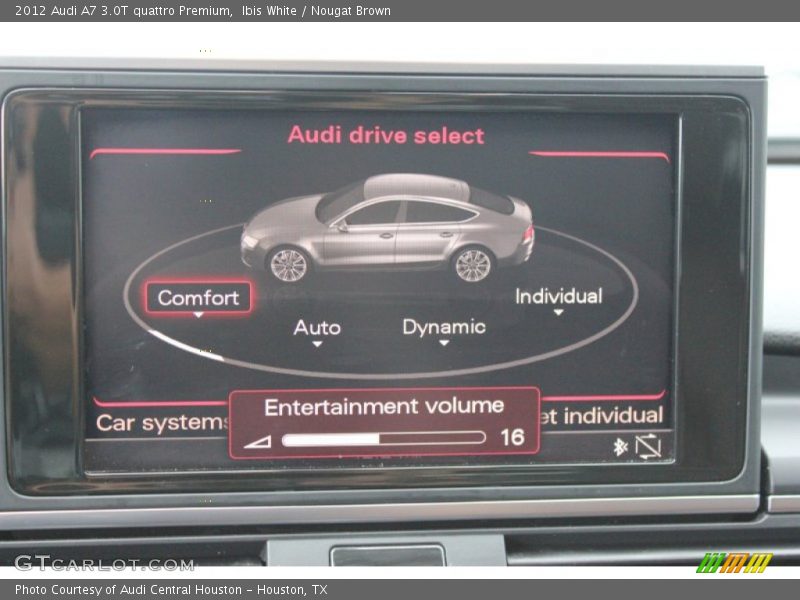 Ibis White / Nougat Brown 2012 Audi A7 3.0T quattro Premium