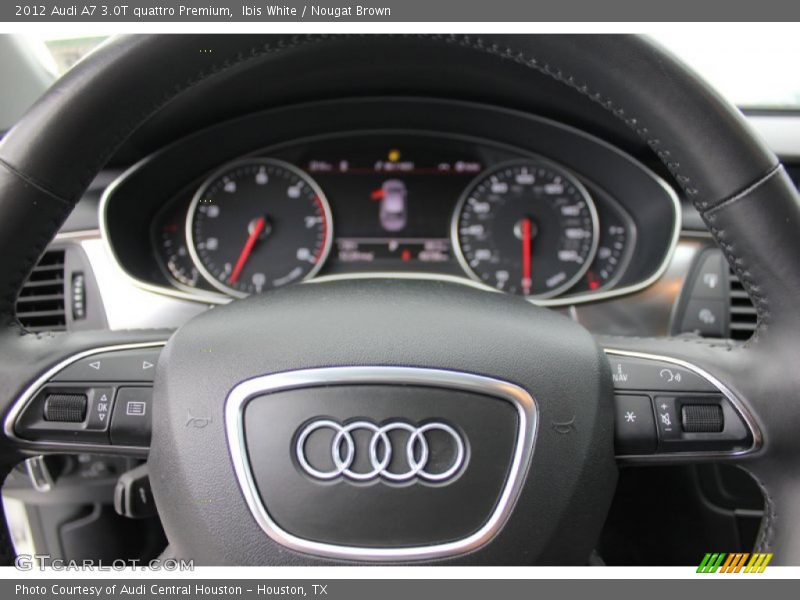 Ibis White / Nougat Brown 2012 Audi A7 3.0T quattro Premium