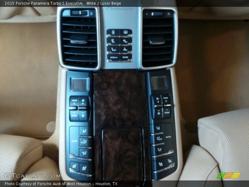 White / Luxor Beige 2015 Porsche Panamera Turbo S Executive