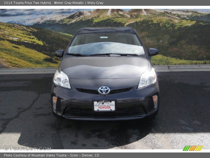 Winter Gray Metallic / Misty Gray 2014 Toyota Prius Two Hybrid