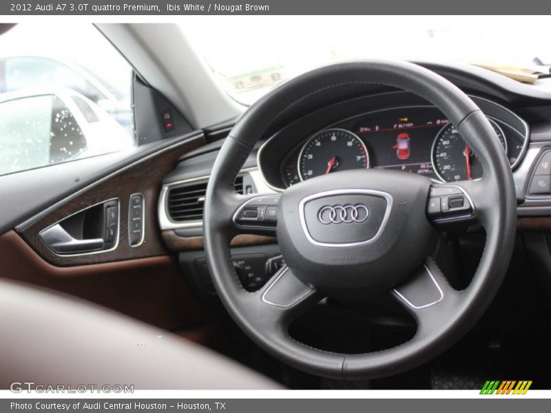 Ibis White / Nougat Brown 2012 Audi A7 3.0T quattro Premium
