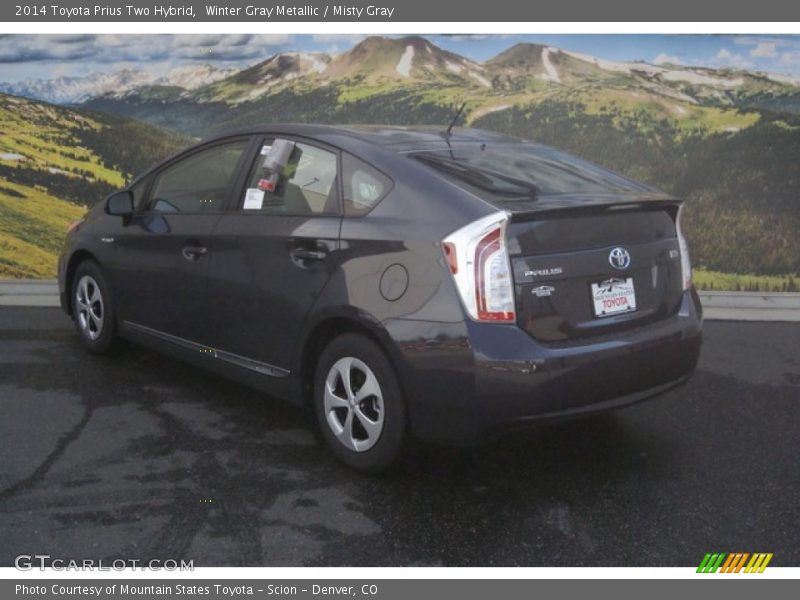 Winter Gray Metallic / Misty Gray 2014 Toyota Prius Two Hybrid