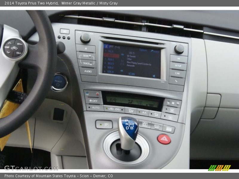 Winter Gray Metallic / Misty Gray 2014 Toyota Prius Two Hybrid