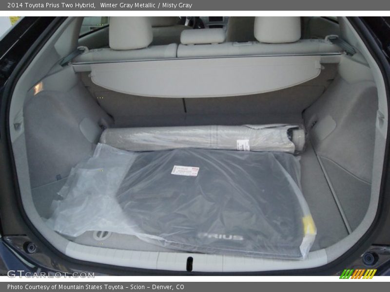 Winter Gray Metallic / Misty Gray 2014 Toyota Prius Two Hybrid