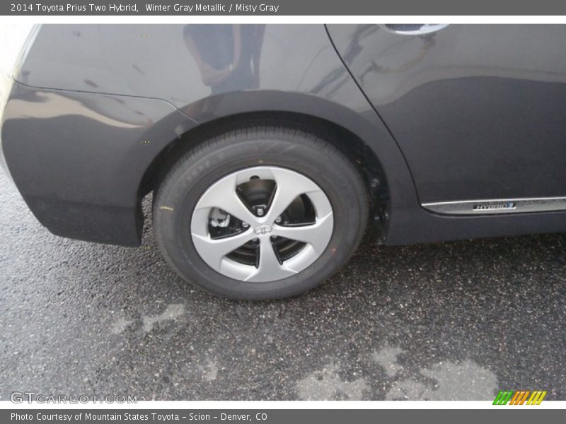 Winter Gray Metallic / Misty Gray 2014 Toyota Prius Two Hybrid