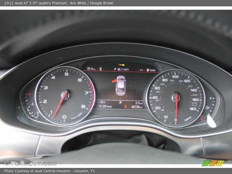 Ibis White / Nougat Brown 2012 Audi A7 3.0T quattro Premium