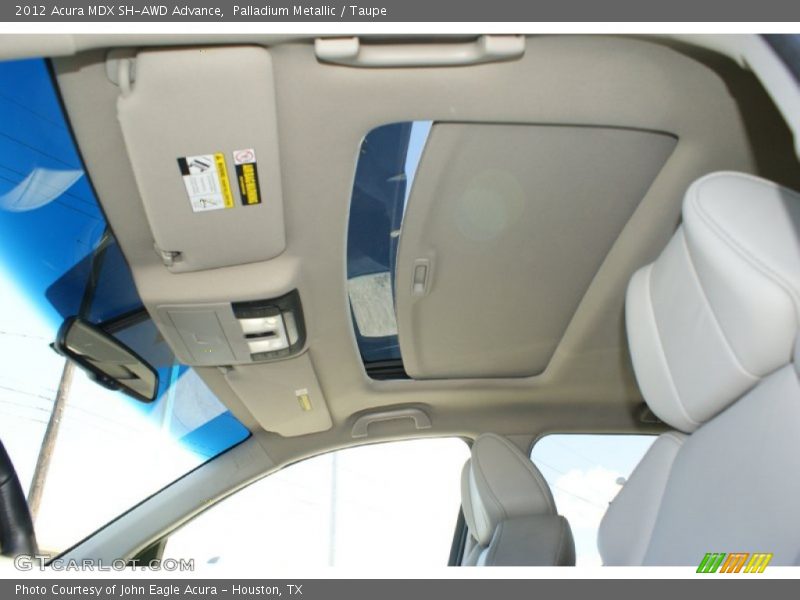 Palladium Metallic / Taupe 2012 Acura MDX SH-AWD Advance