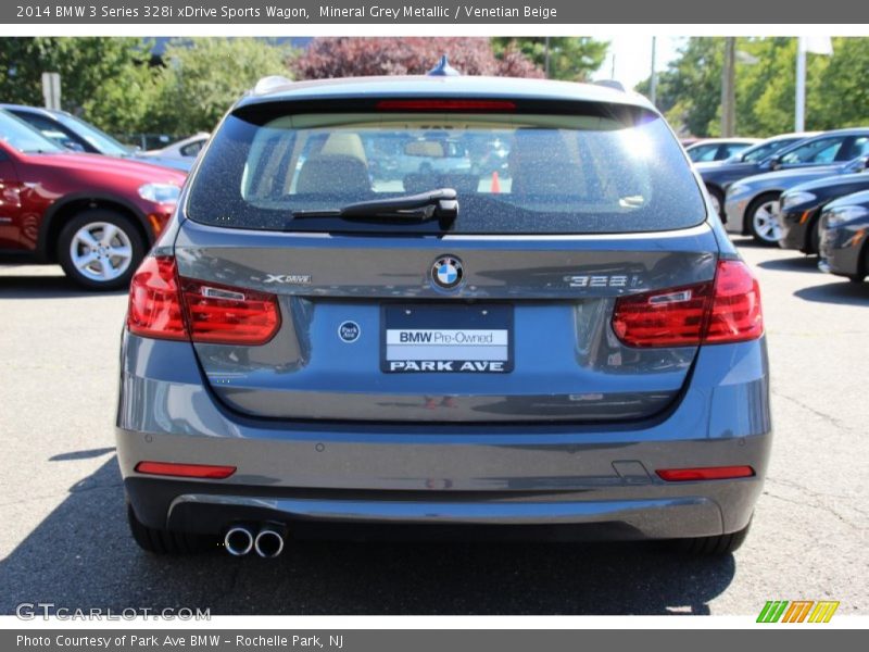 Mineral Grey Metallic / Venetian Beige 2014 BMW 3 Series 328i xDrive Sports Wagon