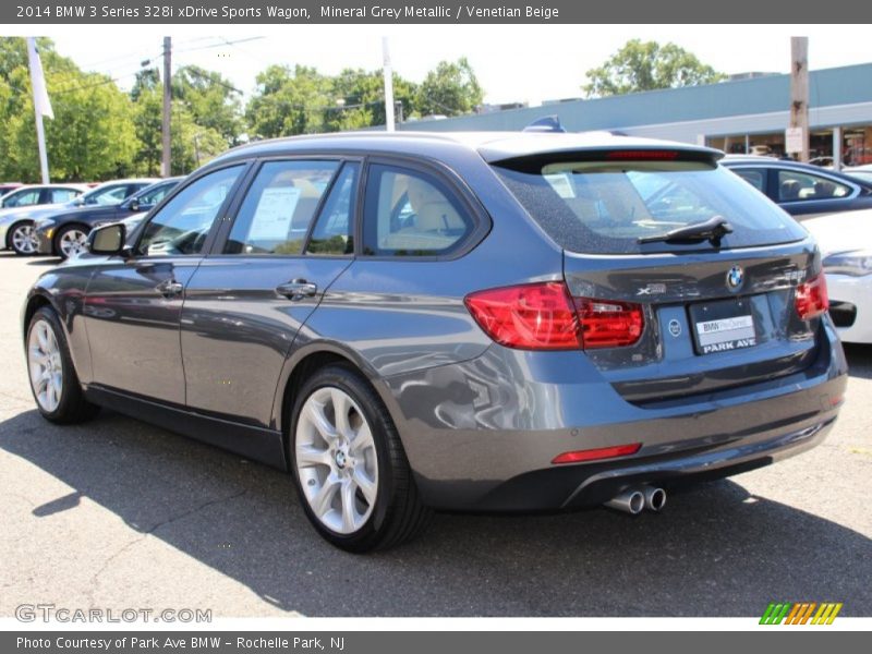 Mineral Grey Metallic / Venetian Beige 2014 BMW 3 Series 328i xDrive Sports Wagon